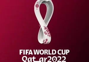 Logo oficial da Copa do Mundo 2022, em Qatar.